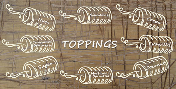Toppings de kurtos